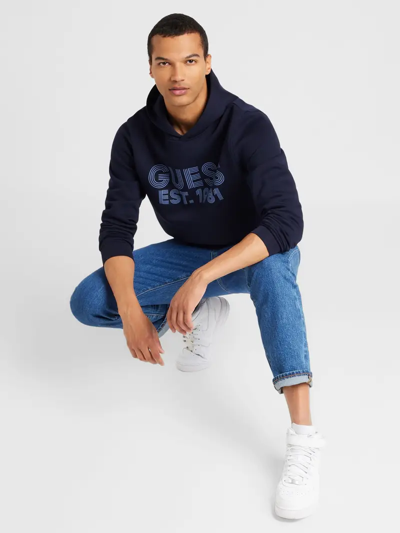 GUESS Felpa 'Beau' marino / blu colomba miniatura 3