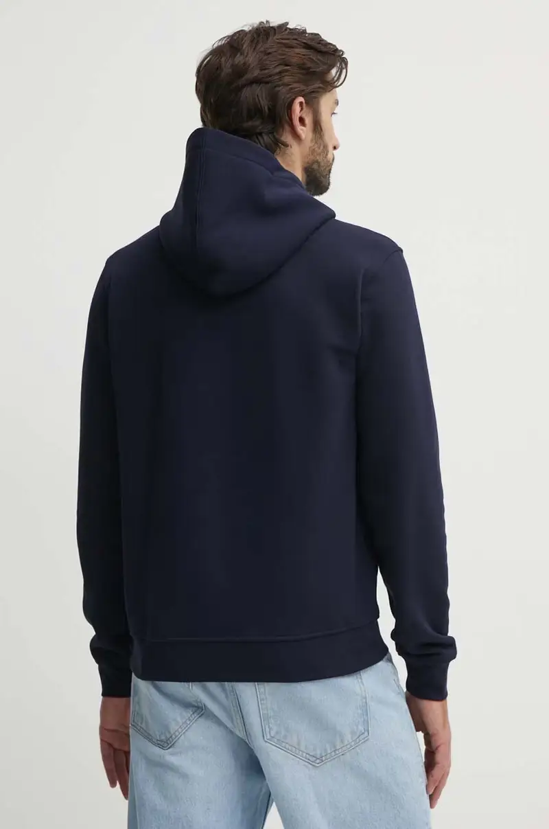 felpa BEAU uomo colore blu navy con cappuccio M4YQ36 K9Z21 miniatura 3