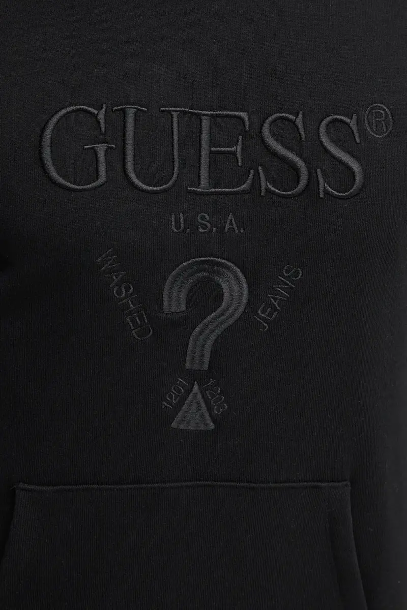 felpa BEAU uomo colore nero con cappuccio con applicazione M5RQ36 KCN01 miniatura 5