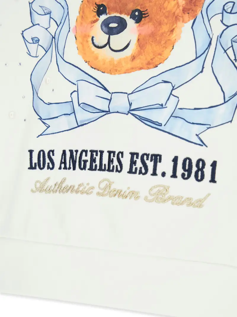 Felpa blu chiaro / blu scuro / pueblo / bianco miniatura 3