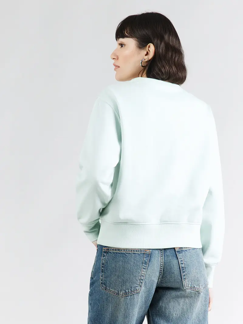 Felpa blu pastello / rosso / nero / bianco miniatura 3