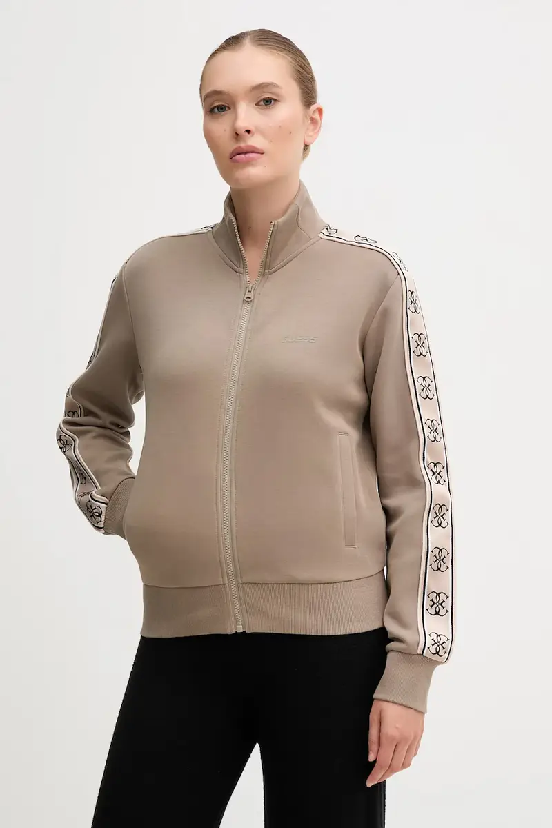 felpa BRITNEY donna colore blu con applicazione V2YQ16 KB3P2 Beige