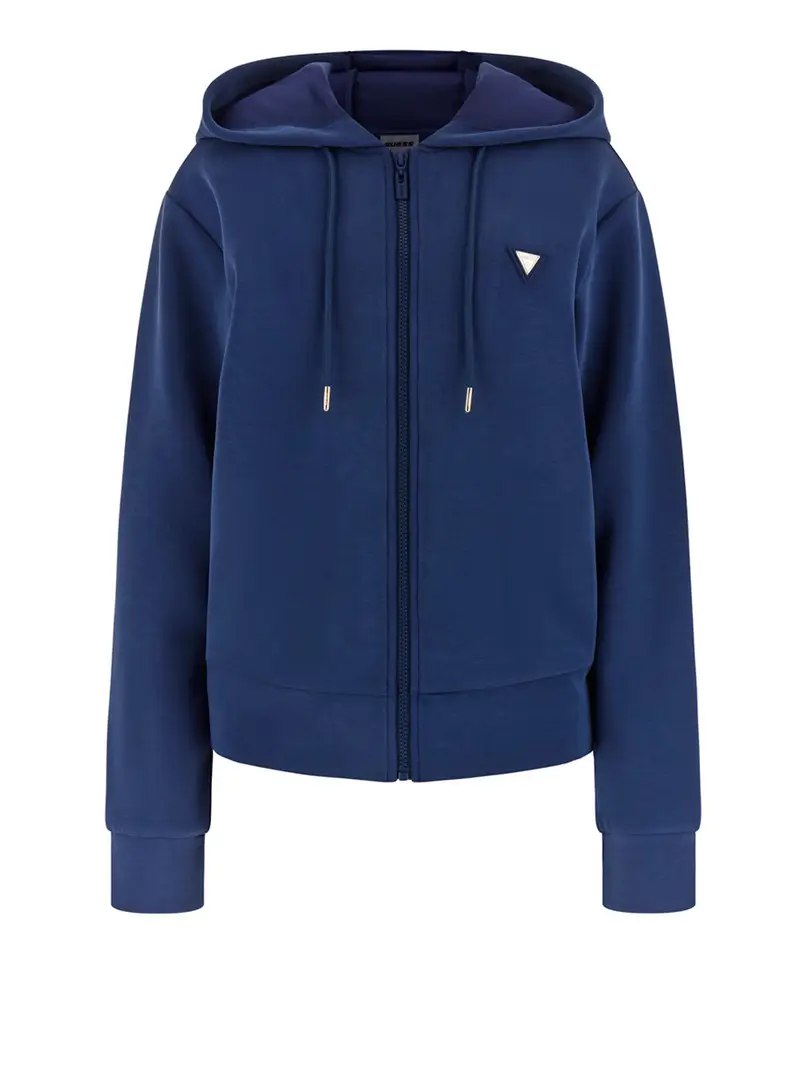 felpa cappuccio olympe guess da donna - blu