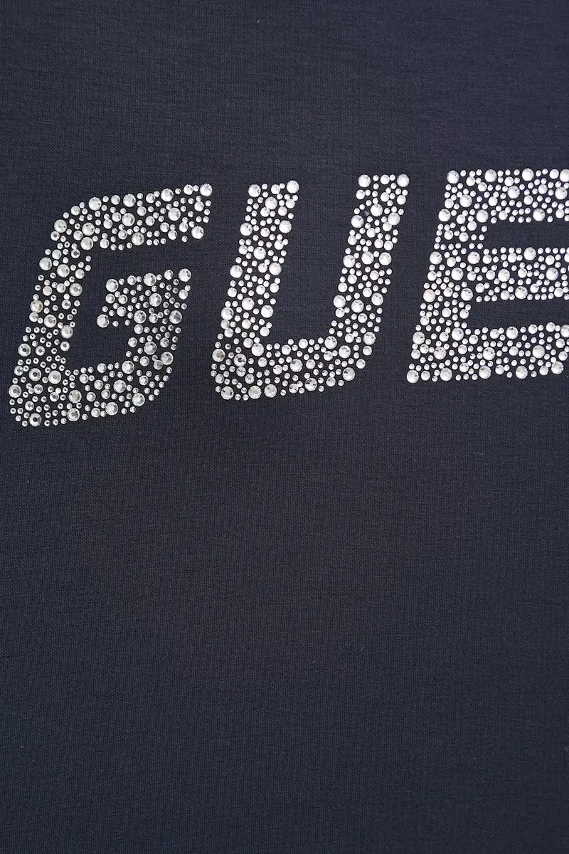 felpa CECILIA donna colore blu con applicazione V4BQ15 K7UW2 Blu navy miniatura 5