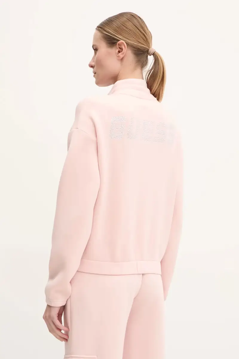 felpa CECILIA donna con applicazione V4BQ14 K7UW2 Rosa miniatura 3