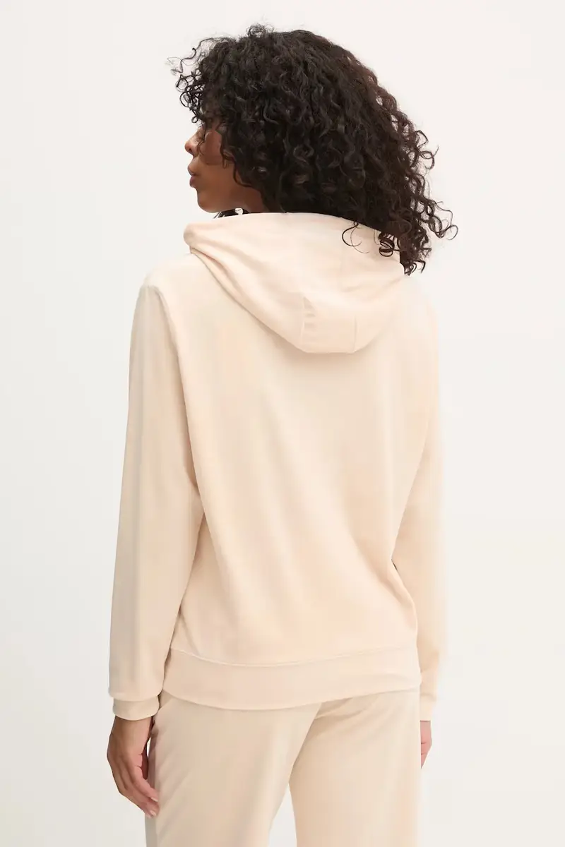 felpa COUTURE donna colore beige con cappuccio V4RQ25 KBXI2 miniatura 3