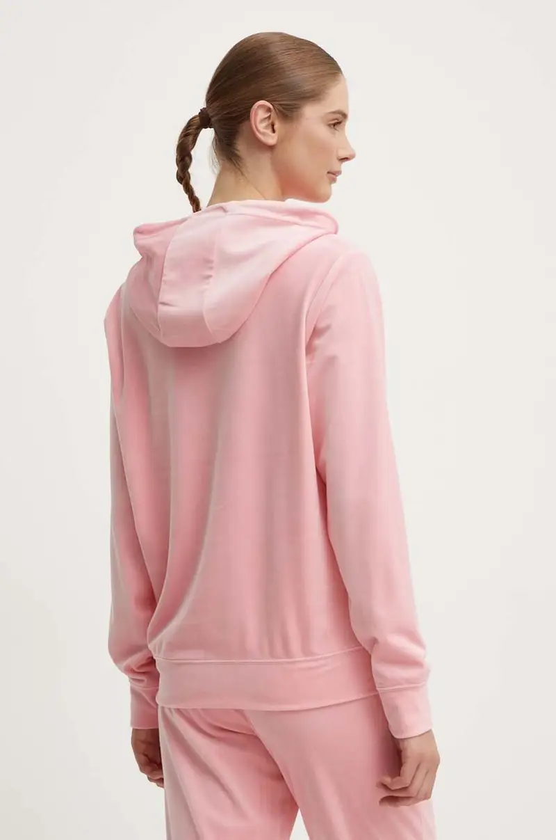 felpa COUTURE donna colore rosa con cappuccio V4RQ25 KBXI2 miniatura 3
