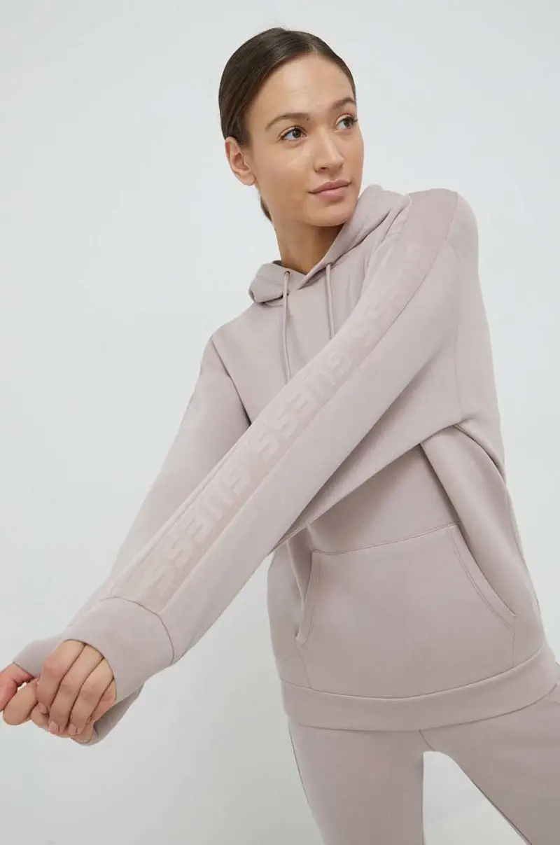 felpa donna con cappuccio Violetto