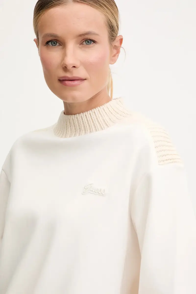 felpa DORA donna colore beige V5BQ13 K1981 miniatura 4