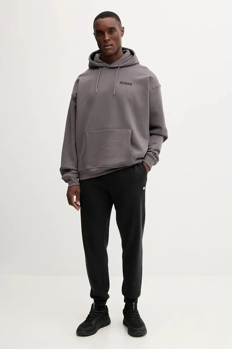 felpa EMIS uomo colore grigio con cappuccio Z4YQ00 K9V31 miniatura 2