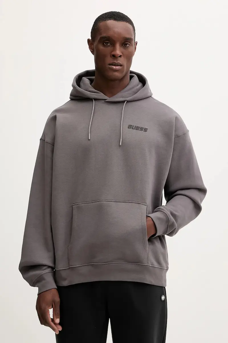 felpa EMIS uomo colore grigio con cappuccio Z4YQ00 K9V31