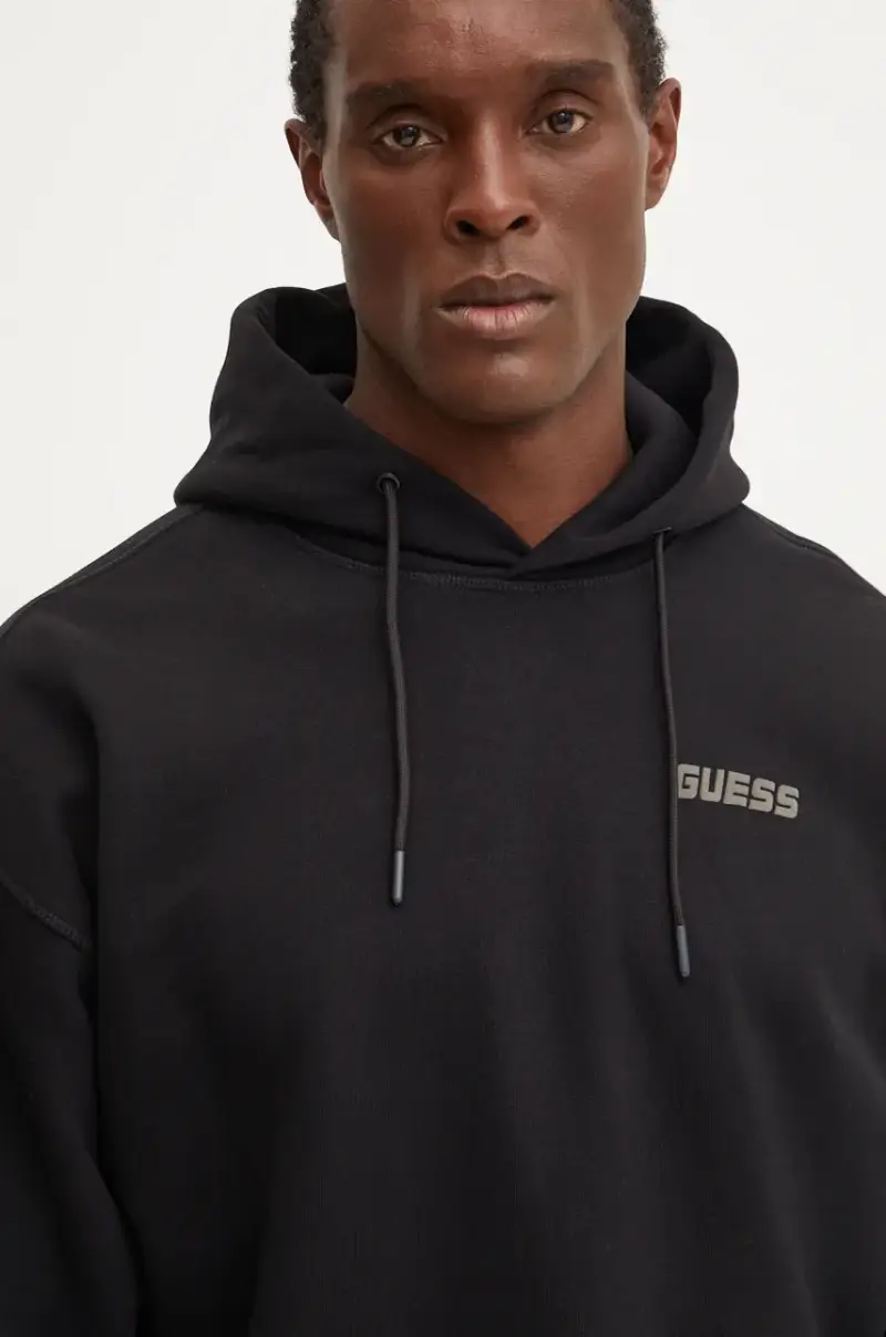 felpa EMIS uomo colore nero con cappuccio Z4YQ00 K9V31 miniatura 4