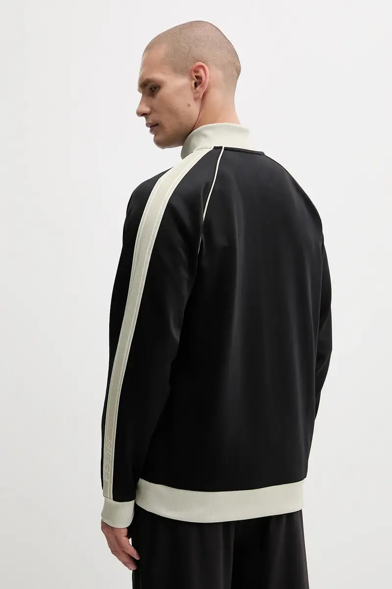 felpa FULVIO uomo colore nero con applicazione Z5YQ21 KCRU2 miniatura 3