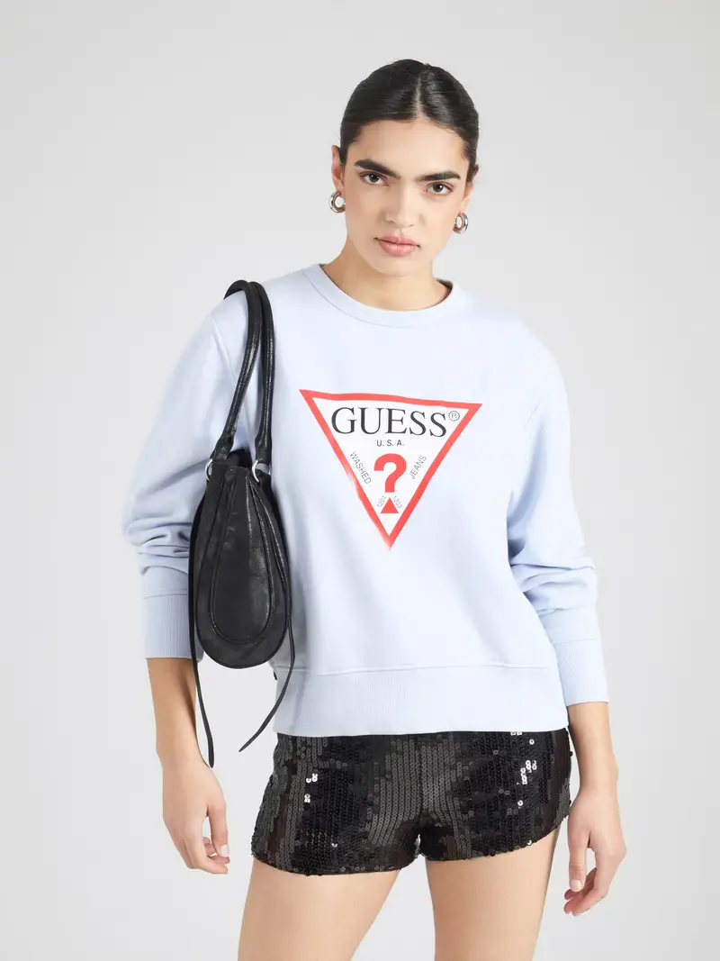 Felpa grigio chiaro / rosso / nero / bianco miniatura 2