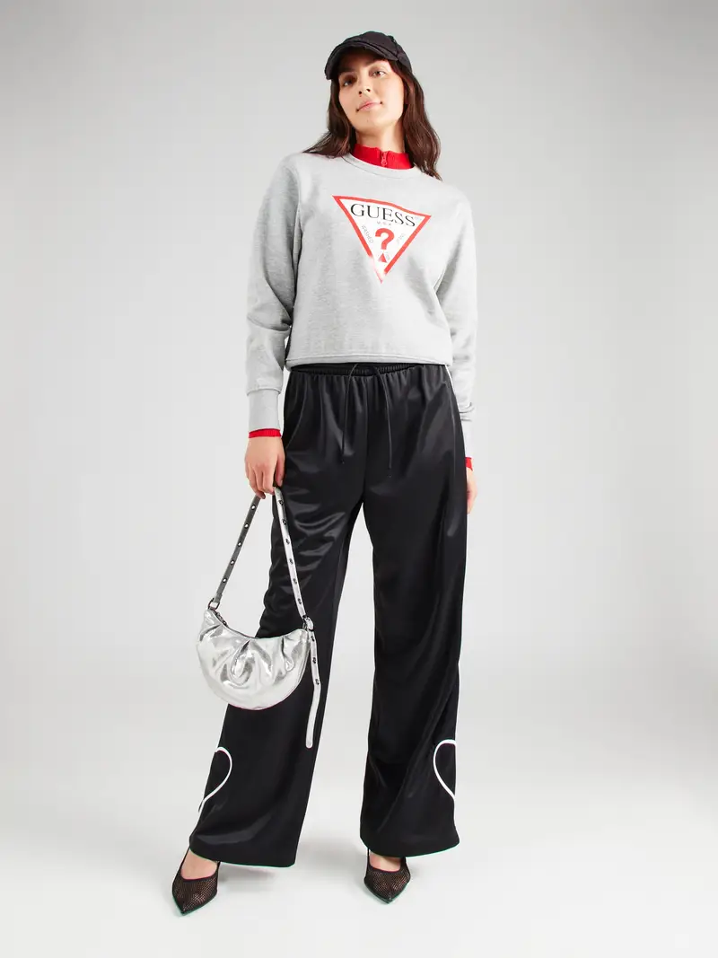 GUESS Felpa grigio sfumato / rosso / nero / bianco miniatura 3