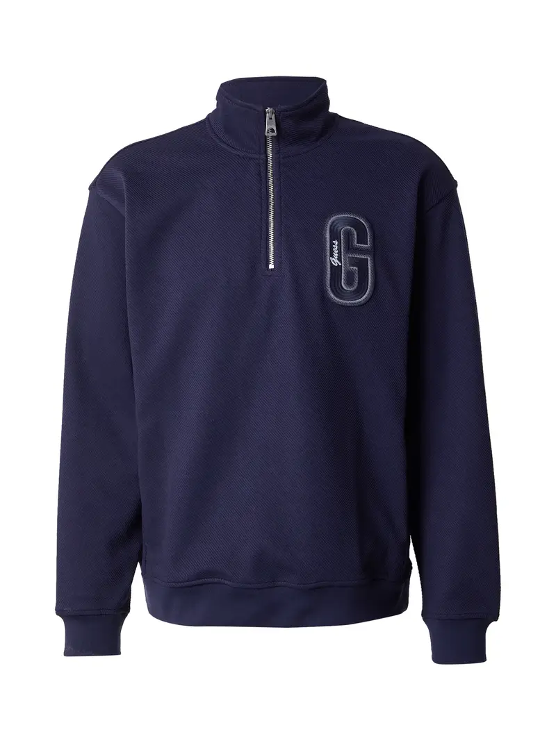 Felpa 'HARRIS' blu scuro / bianco