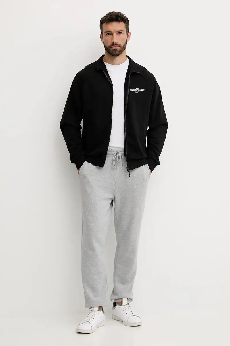 felpa in cotone MENTORE uomo colore nero Z5YQ02 KCE91 miniatura 2