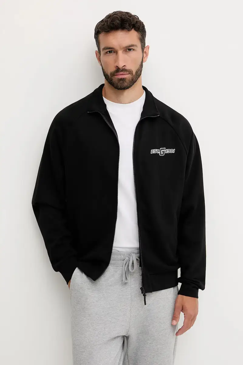 felpa in cotone MENTORE uomo colore nero Z5YQ02 KCE91