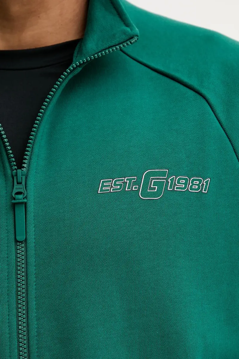 felpa in cotone MENTORE uomo colore verde Z5YQ02 KCE91 miniatura 5