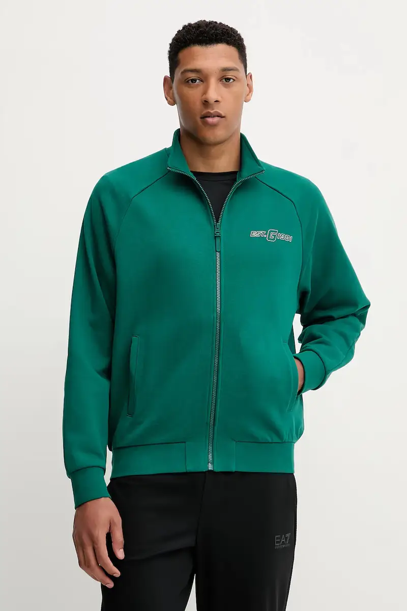 felpa in cotone MENTORE uomo colore verde Z5YQ02 KCE91