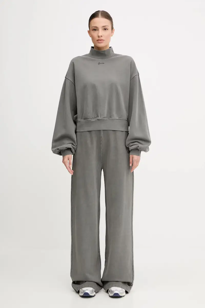 felpa in cotone MISTY donna colore grigio V5RQ13 KCOS1 miniatura 2