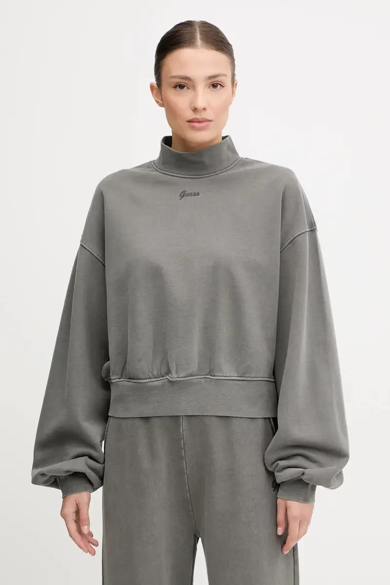 felpa in cotone MISTY donna colore grigio V5RQ13 KCOS1