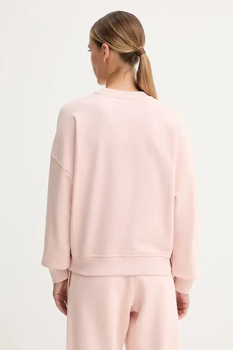 felpa in cotone PRIMULA donna colore arancione con applicazione V5YQ12 KCRP0 miniatura 3