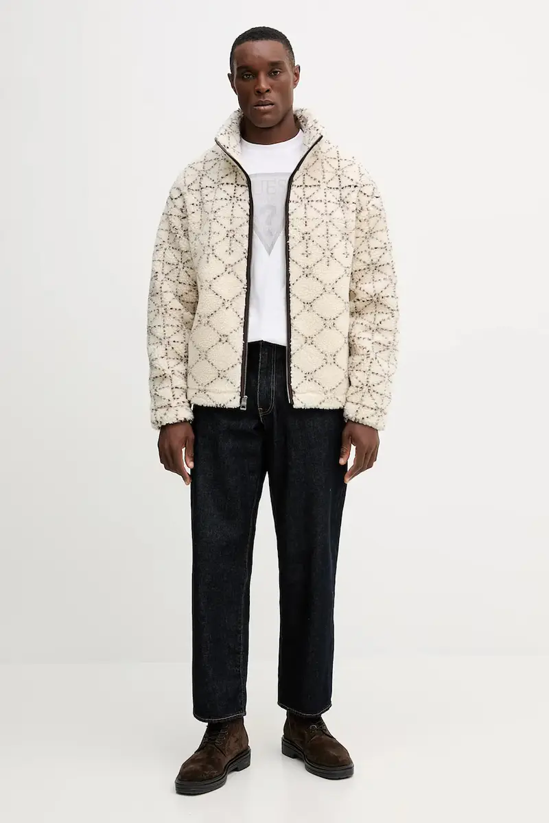 felpa in pile SOLDIER uomo colore beige M5BL22 K9GV2 miniatura 2