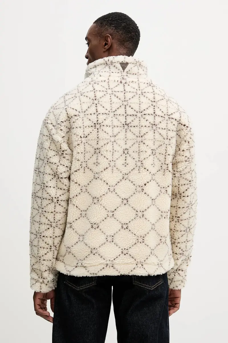 felpa in pile SOLDIER uomo colore beige M5BL22 K9GV2 miniatura 3