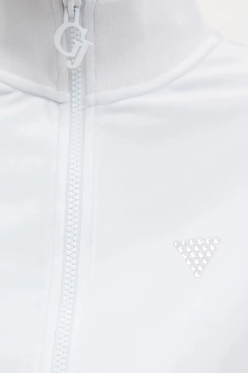 felpa in velluto COUTURE donna colore blu V3BQ22 K0232 miniatura 5