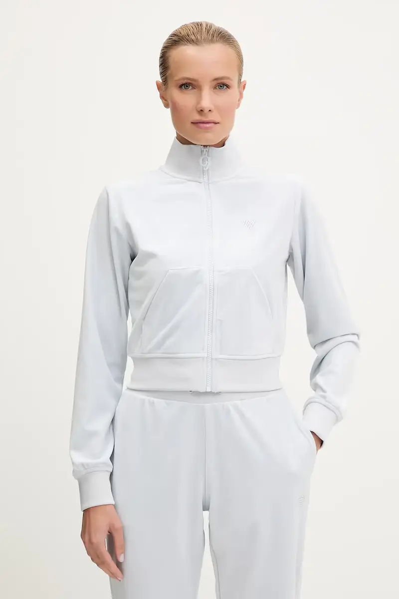 felpa in velluto COUTURE donna colore blu V3BQ22 K0232