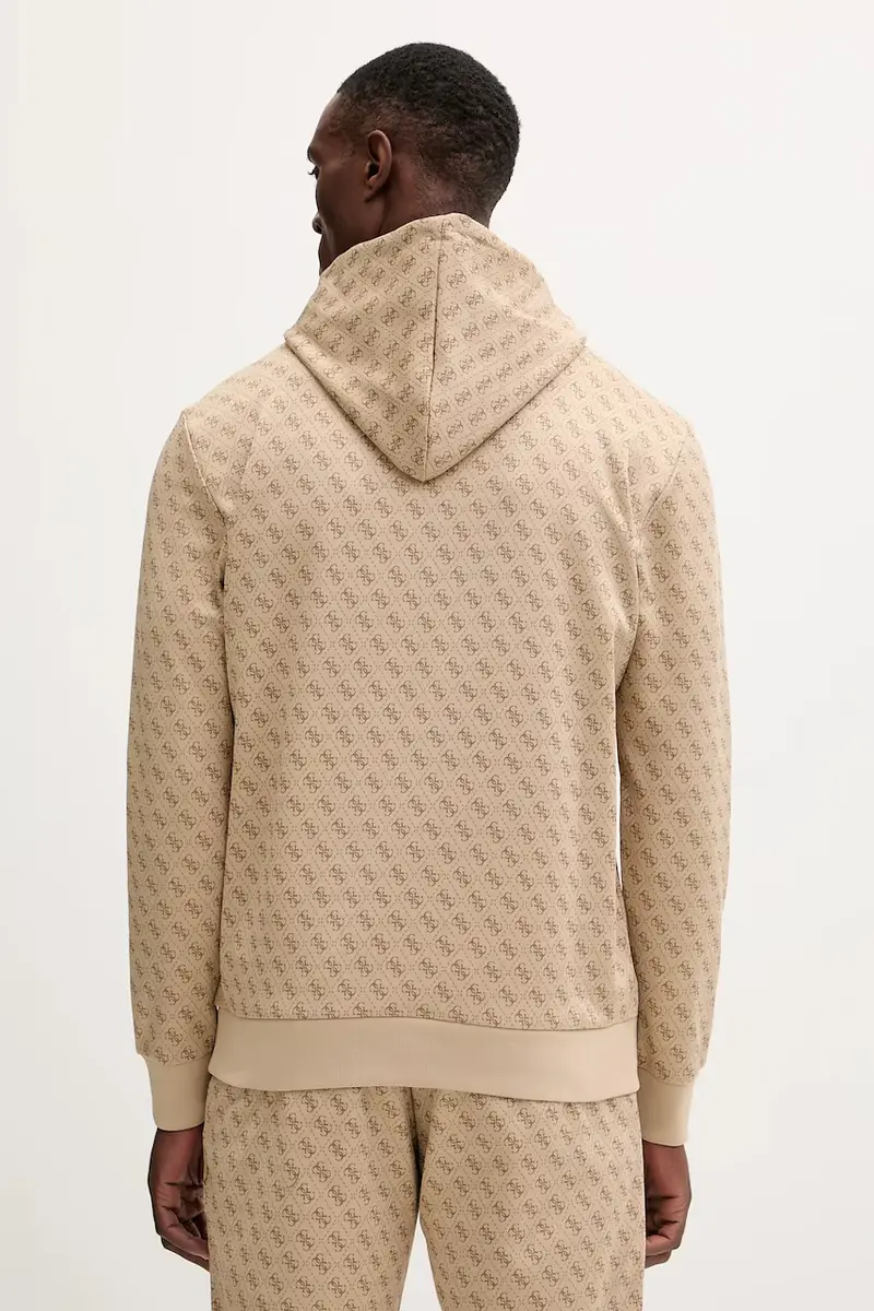 felpa KORBIN uomo colore beige con cappuccio Z4BQ30 K7122 miniatura 3