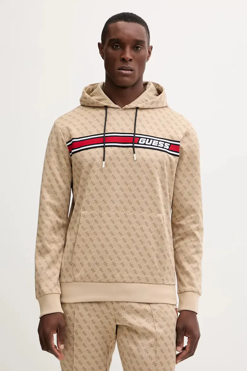 felpa KORBIN uomo colore beige con cappuccio Z4BQ30 K7122