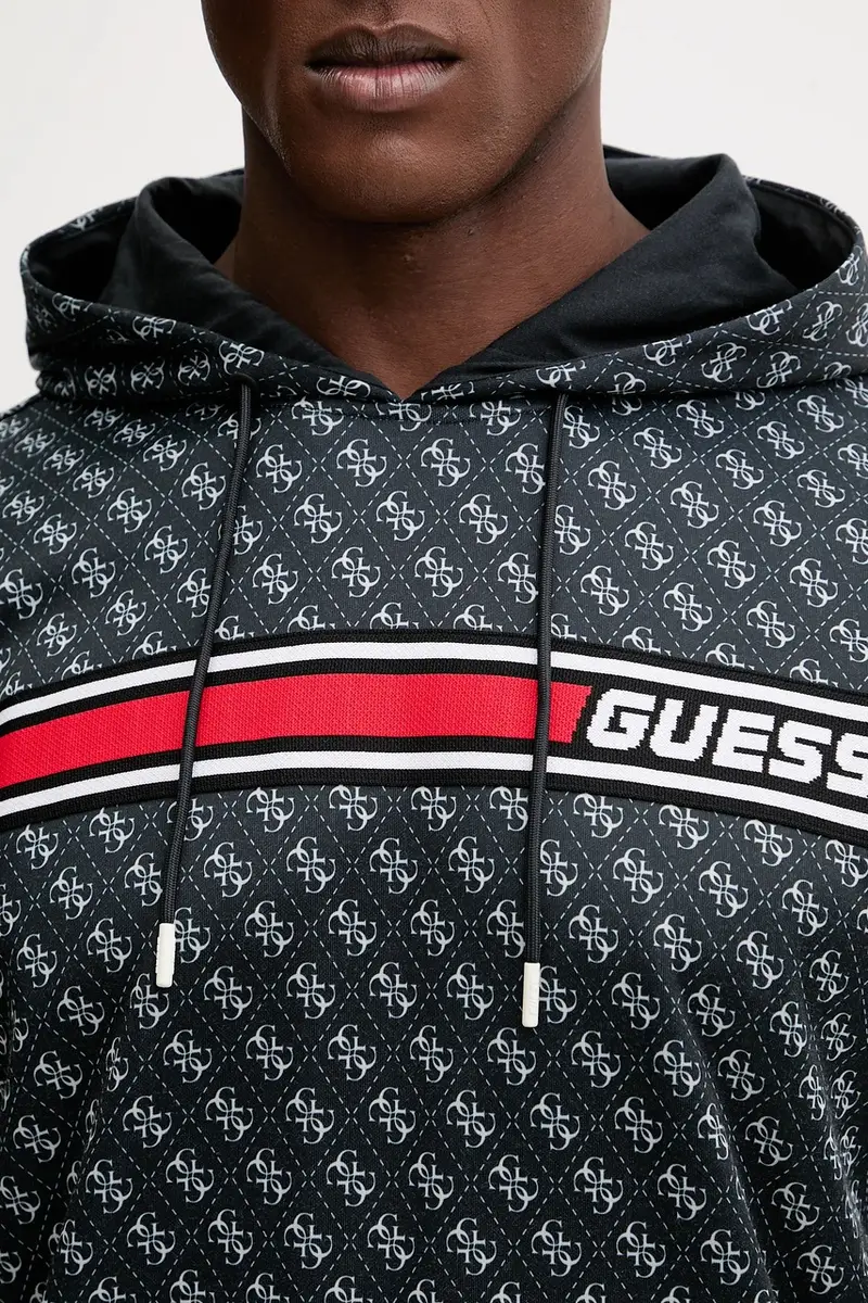 felpa KORBIN uomo colore nero con cappuccio Z4BQ30 K7122 miniatura 5