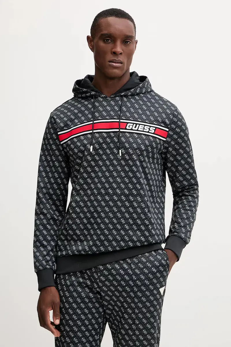 felpa KORBIN uomo colore nero con cappuccio Z4BQ30 K7122