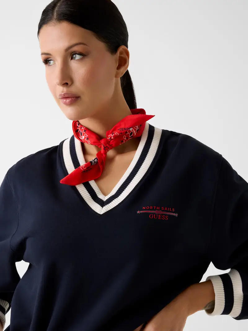 Felpa navy / granatina / bianco miniatura 2