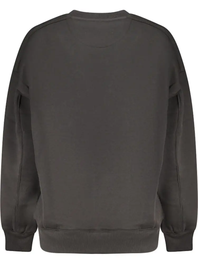 felpa nera donna con logo miniatura 2