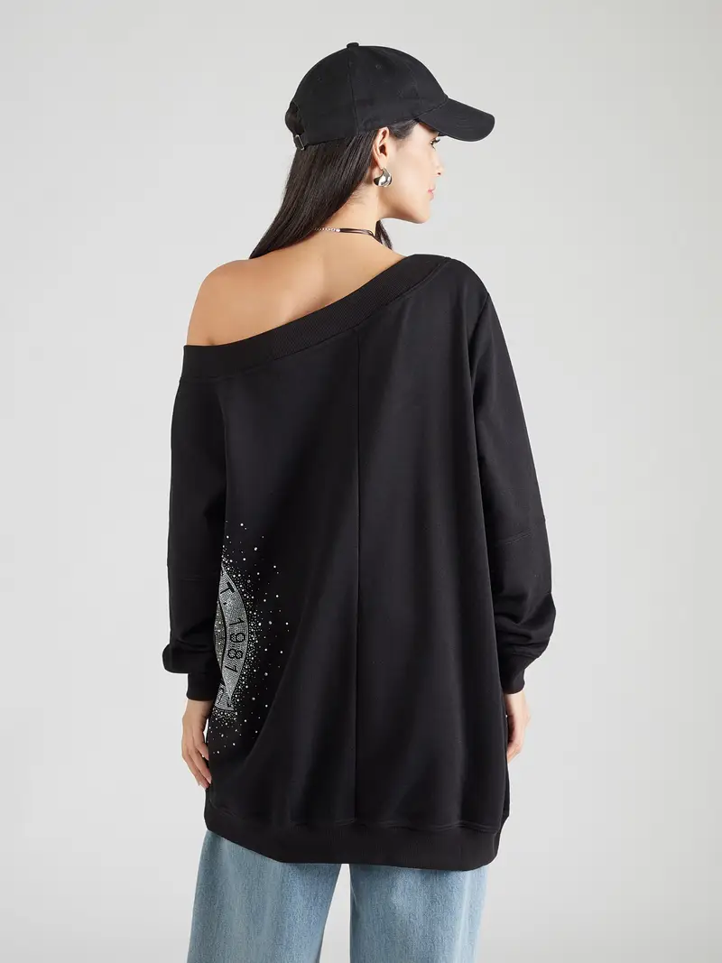 Felpa nero / argento miniatura 3