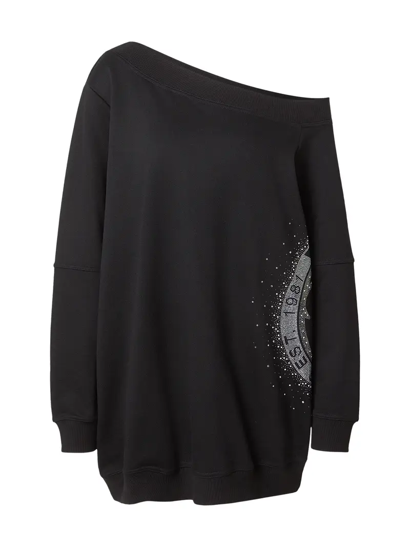 Felpa nero / argento