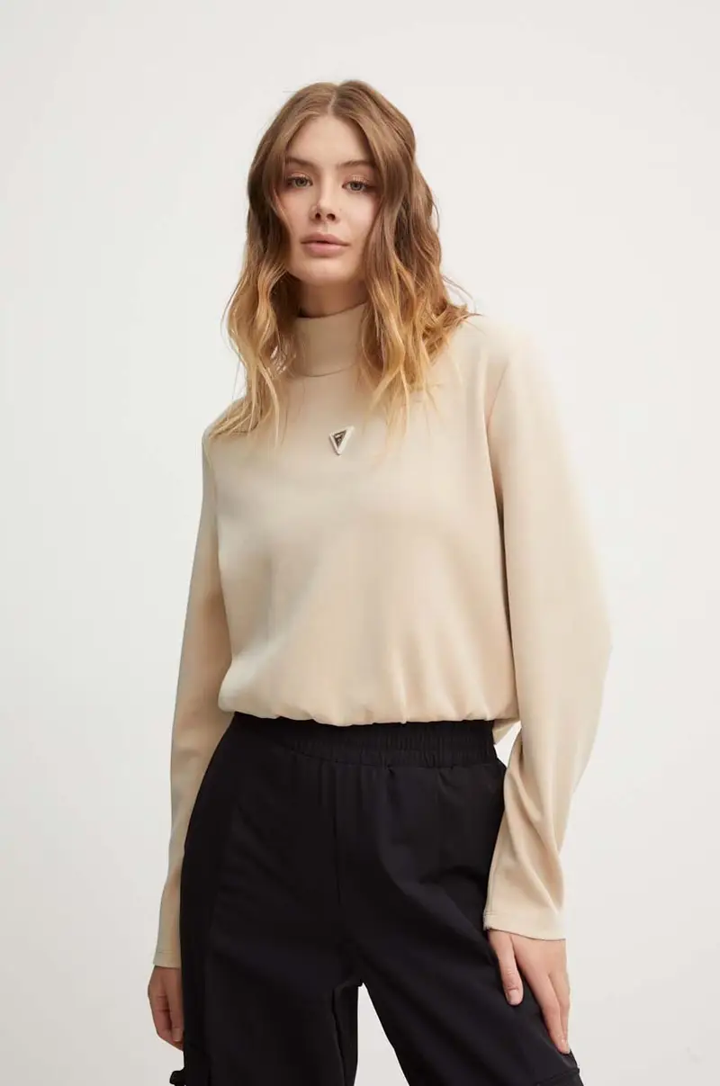 felpa OLYMPE donna colore beige V4YQ05 KCAY2 miniatura 2