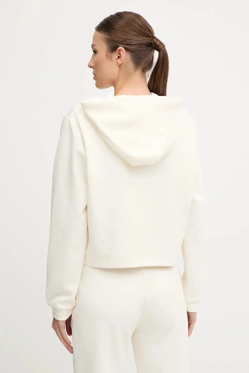 felpa PEONY donna colore beige con cappuccio V5YQ04 KBSL2 miniatura 3