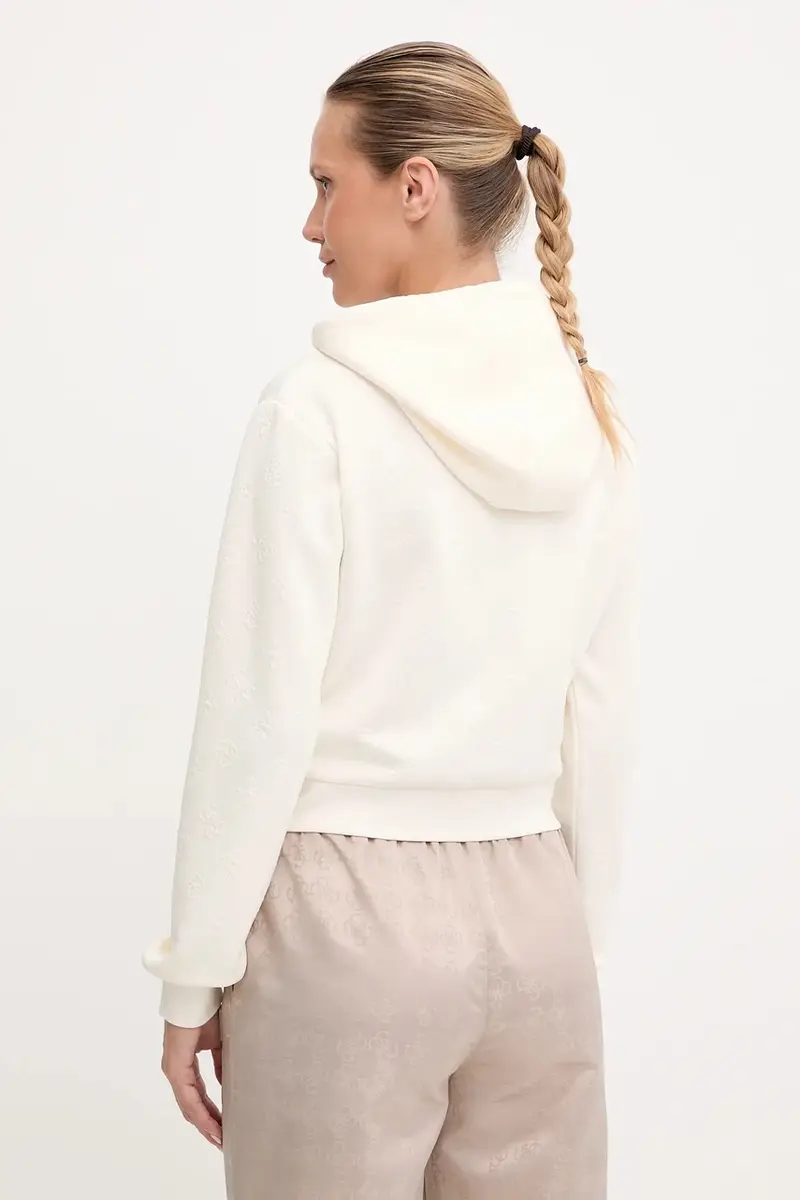 felpa PEONY donna colore beige con cappuccio V5YQ06 KBSL2 miniatura 3