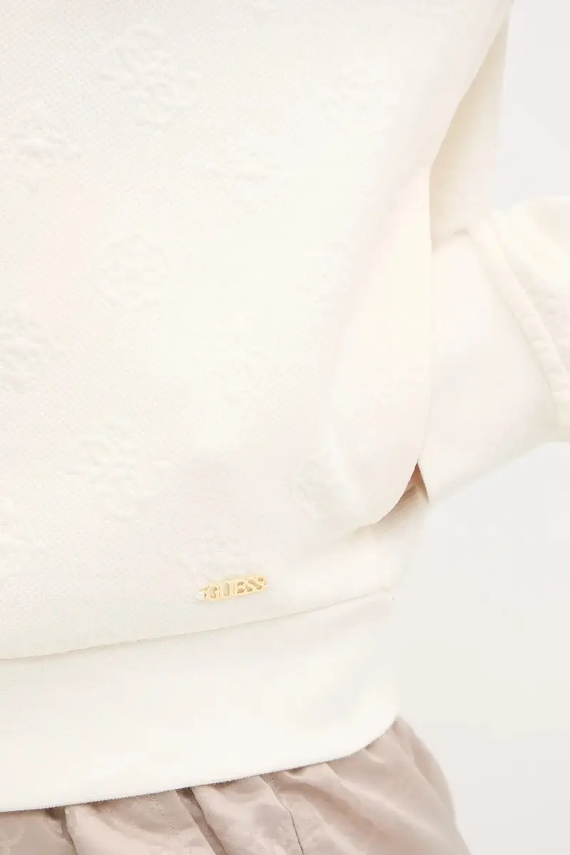 felpa PEONY donna colore beige con cappuccio V5YQ06 KBSL2 miniatura 5