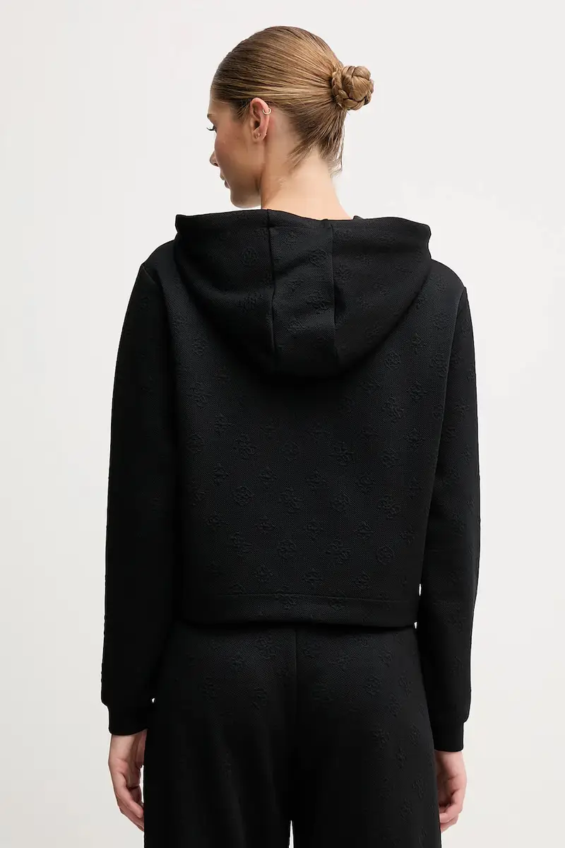 felpa PEONY donna colore nero con cappuccio V5YQ04 KBSL2 miniatura 3