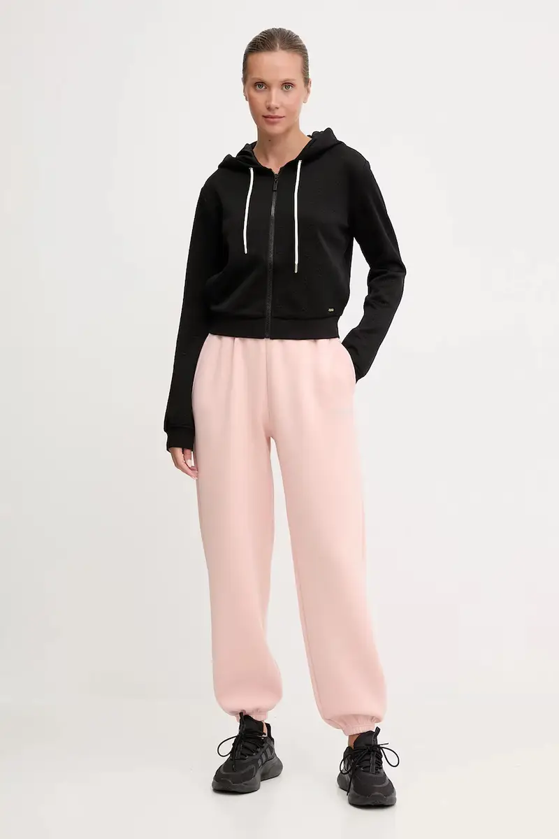 felpa PEONY donna colore nero con cappuccio V5YQ06 KBSL2 miniatura 2