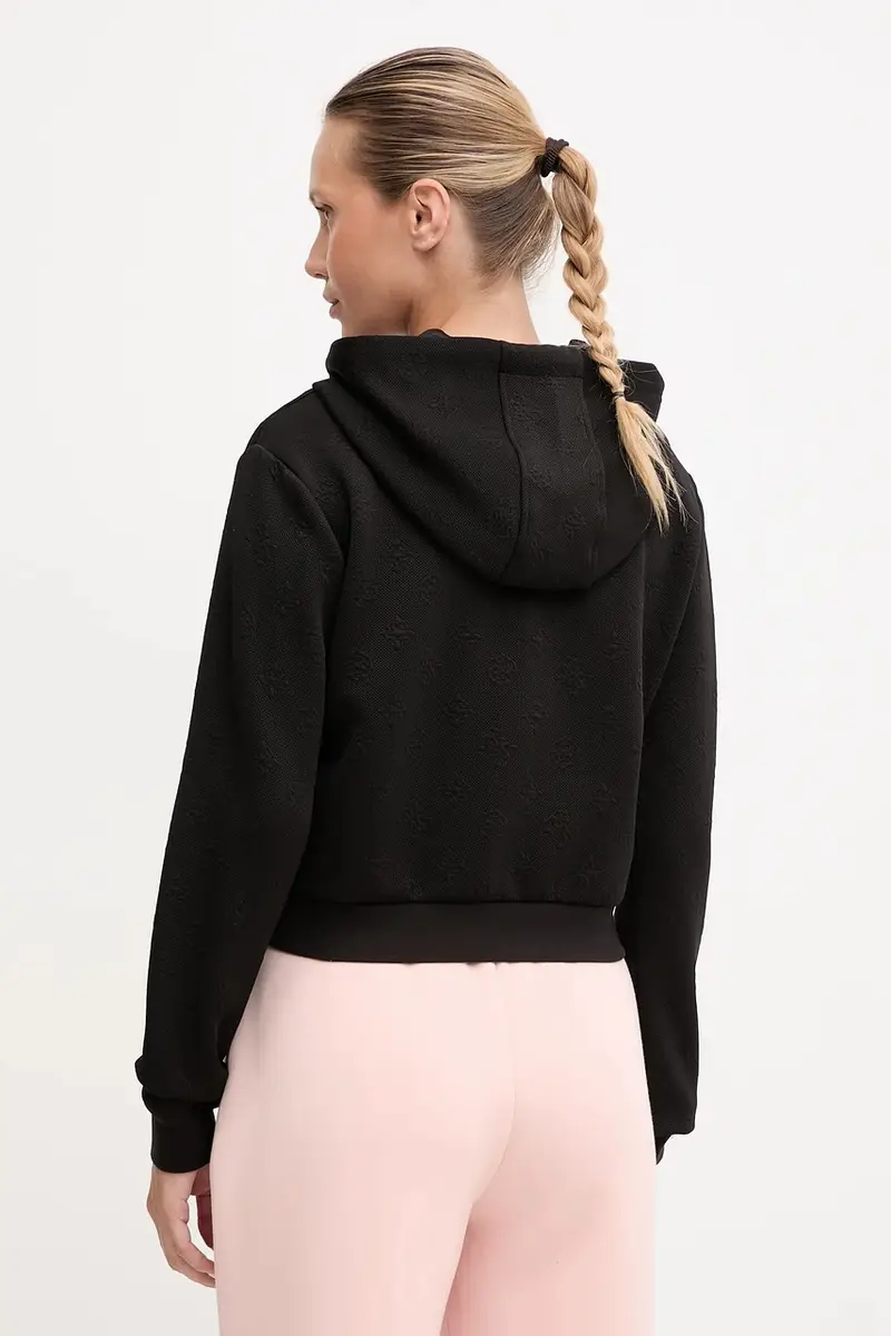 felpa PEONY donna colore nero con cappuccio V5YQ06 KBSL2 miniatura 3