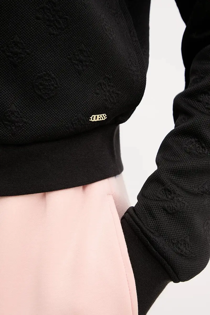 felpa PEONY donna colore nero con cappuccio V5YQ06 KBSL2 miniatura 5