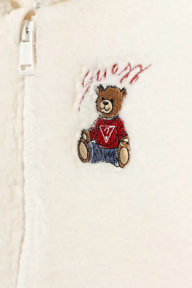 felpa per bambini colore beige con cappuccio H5BT01 WGSO0 miniatura 3