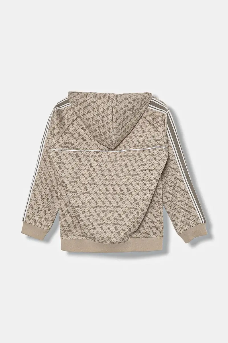 felpa per bambini colore beige con cappuccio L5BQ26 K2042 miniatura 2