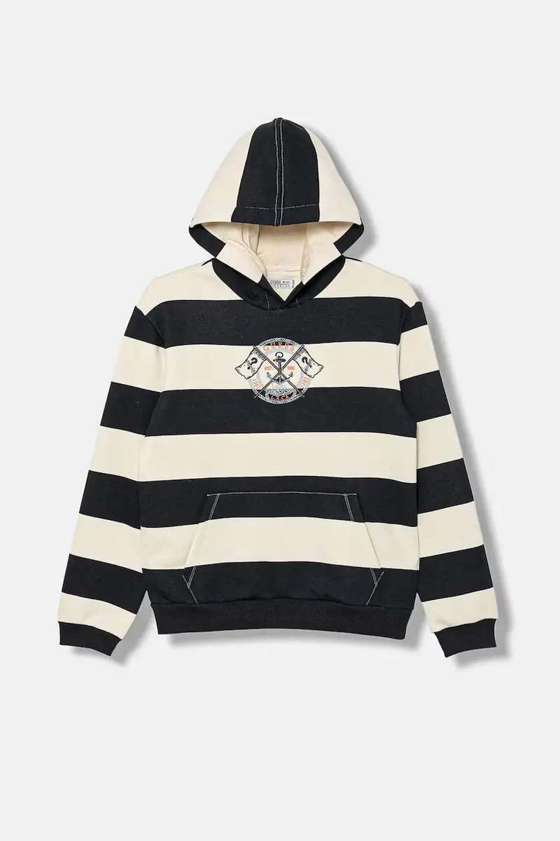 felpa per bambini colore blu navy con cappuccio L5YQ20 K0250